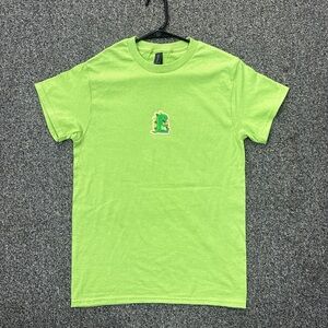Green Gilden, cotton T-shirt with cute dinosaur patch